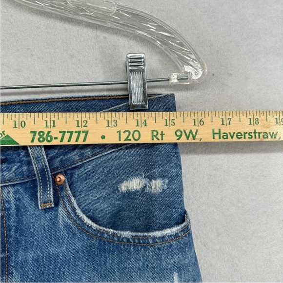 LEVI'S 501’s Original Fit Button Fly 100% Cotton Distressed Denim Sz. 28x30 - Picture 5 of 14